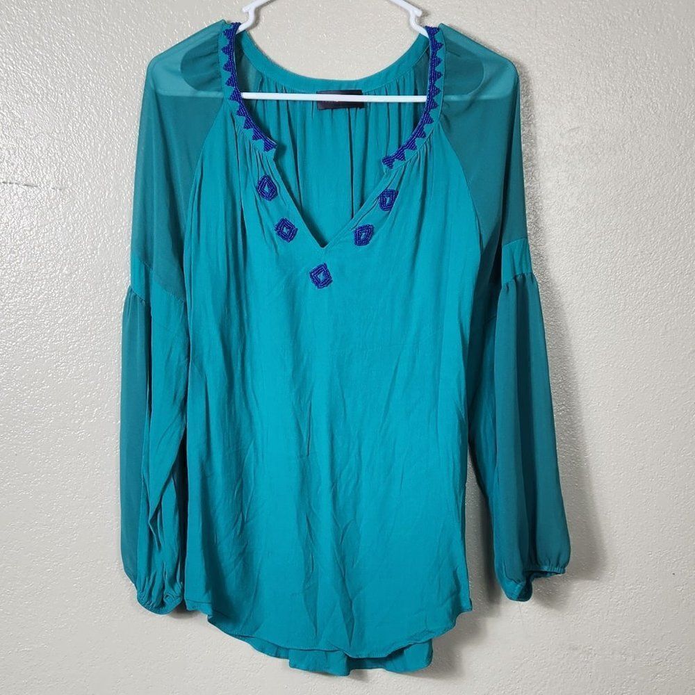 Hale Bob Top Teal Size S Beads